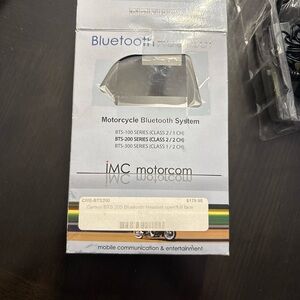 Camo Motorcycle Bluetooth System - Gray and Black